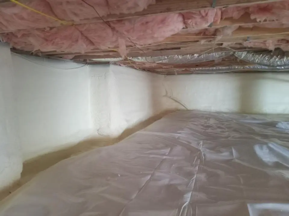 Crawl space encapsulation with closed-cell spray foam for Roof Leak Repair in Tacoma